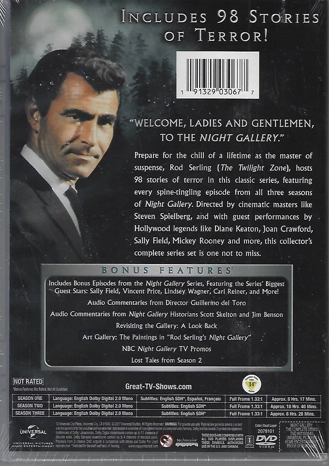 Night Gallery: The Complete Series (DVD. 2017) New - Image 2 of 2