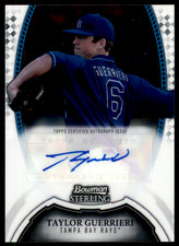 2011 Bowman Sterling Prospect Autograph #BSP-TG Taylor Guerrieri Rookie Rays MLB