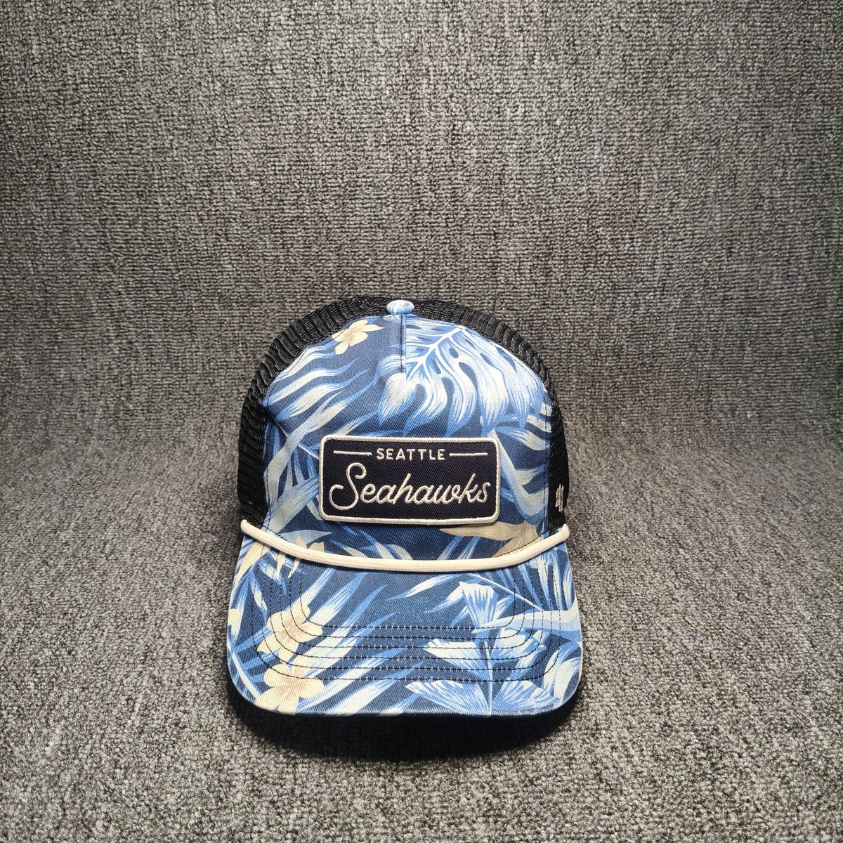 47 Brand Seattle Seahawks NFL Tropical Blue Trucker Snapback Hat Cap