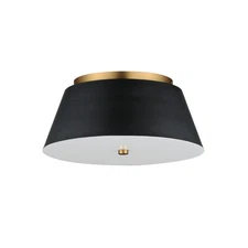 Maxim 10719 Miles 16"W LED Flush Mount Ceiling Fixture - Black