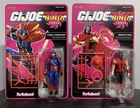 GI JOE SUPER7 REACTION+ NINJA FORCE SNAKE EYES & COBRA COMMANDER O-RING SET OF 2