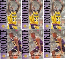 6 card Lot of Skybox Laker's  Rookies Eddie Jones/Anthony Miller