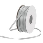 1/8" 100 Yard Satin Ribbon Thick Double Face Grosgrain Silk Ribbon Light Grey