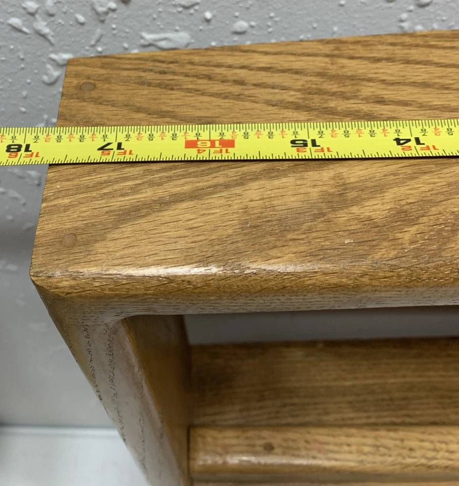 Country Wall Curio Knick Knack Display Shelf Wooden Cubbies Golden Oak 18x18x3 - image 3 of 4