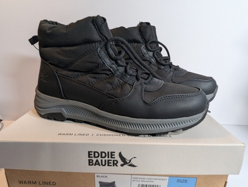 NEW Eddie Bauer Women's Balasana Winter Boot, Size 9 Black