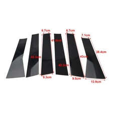 Pillar Post Door Window Cover Trim Kit For Mitsubishi Outlander 2022-2024