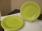 Set 4 Fiesta Ware  7 1/4” SALAD PLATES USA Lime Green Chartreuse