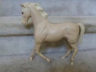 VTG 1967 Marx Fully Articulated Thunderbolt Tan Horse White Mane & Tail 13.5"L