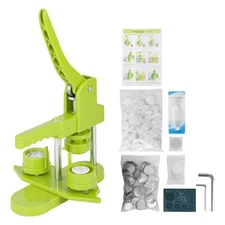 Button Maker Machine Kit 32mm (1.25 Inch) – DIY Pin Press with 100 Button Par...