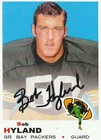 GREEN BAY PACKERS LEGEND BOB HYLAND SIGNED CUSTOM CARD RARE