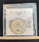 1958 DOT  Coin Mart Graded Canadian Fifty ¢50 Cent**EF-45**