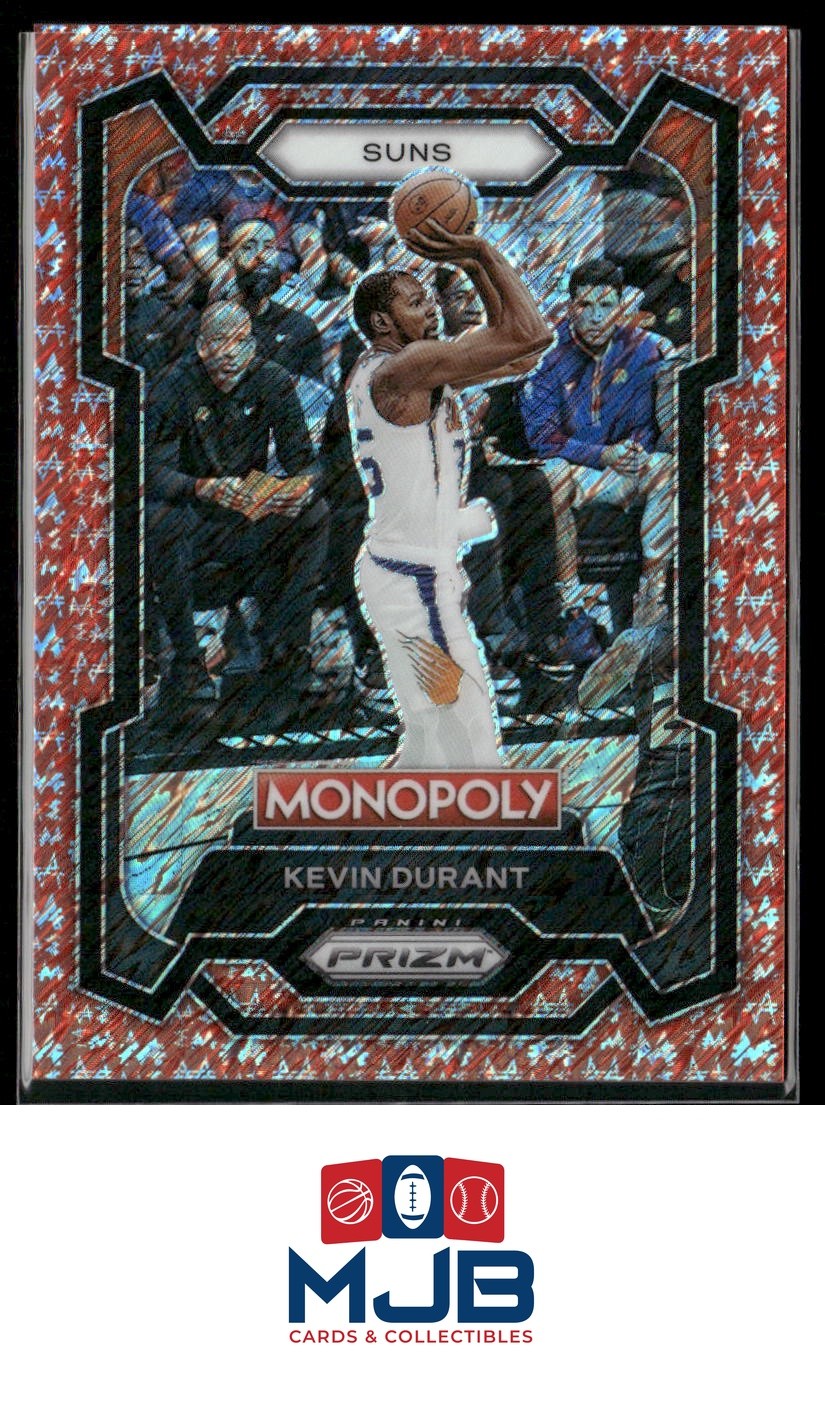 2023-24 Prizm Monopoly Kevin Durant Red Millionaire Shimmer #/100 #70 Suns