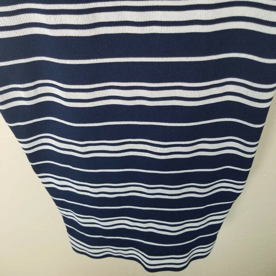 Camiseta sin mangas Athleta espalda deportiva para mujer M azul camiseta sin mangas atlética a rayas Foto 2 de 4