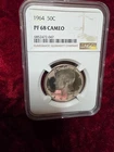 1964 KENNEDY SILVER HALF DOLLAR PF68 CAMEO NGC