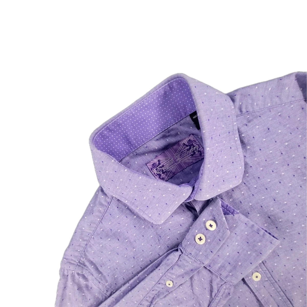 Blue and purple polka dot shirt | a bold new look