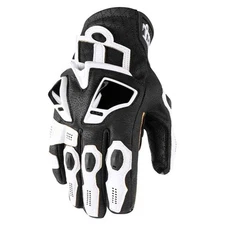 Icon Motorsports Short Hypersport Mens Motorcycle Gloves - White - 3X-Large
