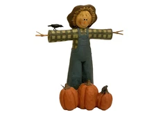 Suzi Skoglund Halloween Fall Pumpkin Patch Large Scarecrow Figure 9”