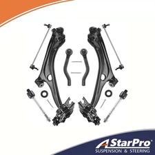 Front Lower Control Arms Sway Bars Tie Rod Ends Kit for 2016 - 2019 Honda Civic