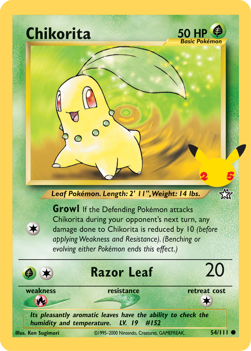 Chikorita (54/111) (Jumbo Card) [First Partner Pack] | eBay