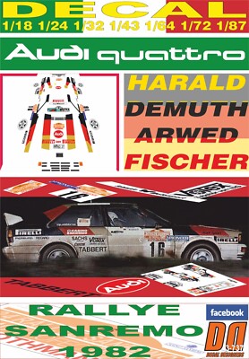 DECAL AUDI QUATTRO H.DEMUTH R. SANREMO 1982 DnF (05)