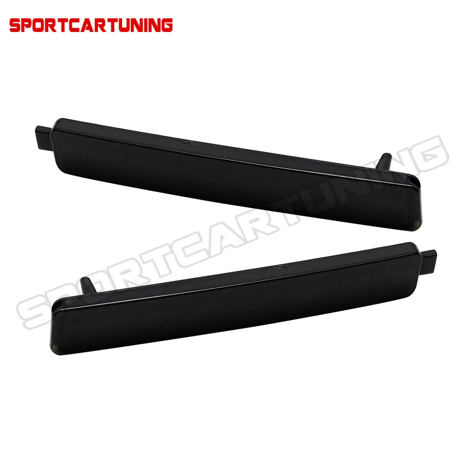 Smoked LED Rear Bumper Reflector Lights For Cadillac CTS Enclave Equinox Sunfire Foto 4 de 4