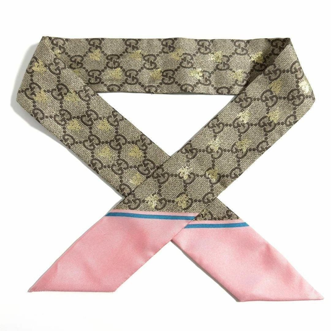 Foulard bandana femme Gucci couleur discontinue avec détail abeille