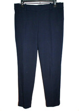 J CREW Women's Trouser Pants Career Slacks Navy Blue Pant Size 8 (31x27)