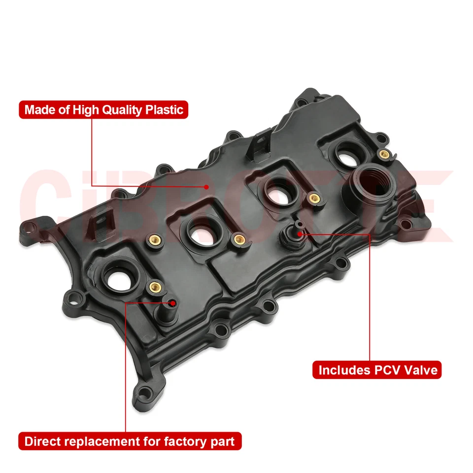 Tampa da válvula com gaxeta e parafusos e tampa para 2007-2012 Nissan Altima Sentra SE-R 2.5L - Imagem 4 de 4