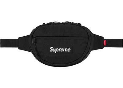 supreme fw18 waist bag on body