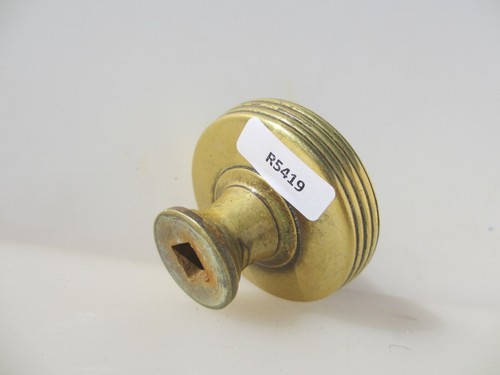 Victorian Brass Door Handle Knob Old Antique Regency Georgian Reeded Beehive x1 - Picture 12 of 12