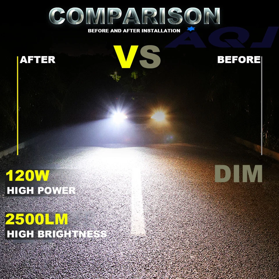 Farol de LED redondo cromado 7 polegadas alto-baixo para caminhões Ford LN7000 LN8000 LN9000 - Imagem 2 de 4