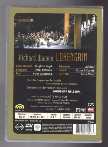 Wagner Lohengrin - Bayreuther Festspiele Woldemar Nelsson - DVD (2 x DVD) 1982 - Picture 2 of 2
