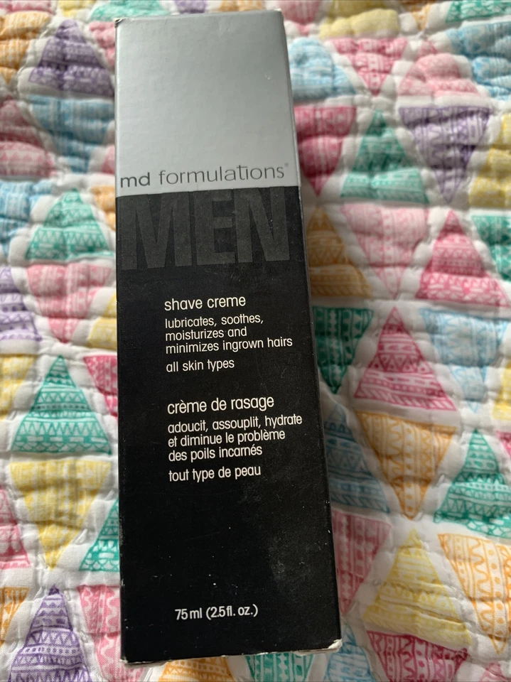 MD Formulations MEN Shave Cream Creme 2.5oz Rich Silicone Technology Lot of 3 - Image 2 of 2