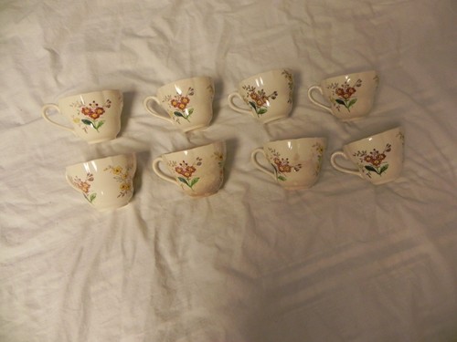 8 Vintage Copeland Spode Great Britain Gainsborough Floral Tea Cups Older Stamp - Picture 9 of 12