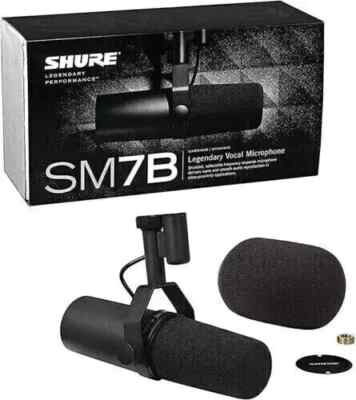Shure SM7B Cardioid Dynamic Vocal Studio Recording Microphone UK