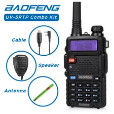 Baofeng UV-5RTP Combo Kit VHF/UHF Dual Band 8W HP Two-Way Radio Transceiver US