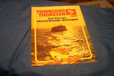 Townsend Thoresen Prospekt 1985 1. Auflage