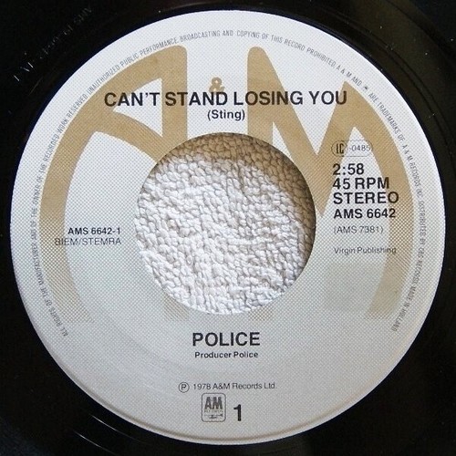 The Police / Can't Stand Losing You / Vinyl / New Wave / Post-Punk / Europe - Imagen 3 de 3