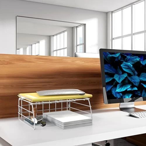 SimpleHouseware Wall Mount Wrap Rack Organizer - Thumbnail 5