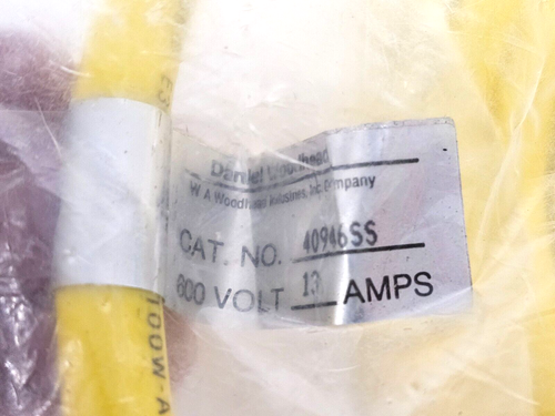 MOLEX WOODHEAD 113020A01F1201 | 40946SS | MC 3P MFE 12ft 16/3 Cable Cord Set - Picture 3 of 9