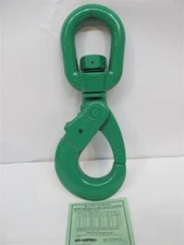 Campbell 5798895, 1/2", Grade 100, 15,000 WLL, Cam-Lok Self-Locking Swivel Hook