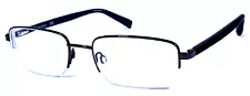 NAUTICA N7250 032 Gunmetal/Black Gray Half Rimless Eyeglasses Frame 55-19-140