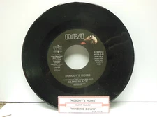 CLINT BLACK: NOBODY'S HOME / WINDING DOWN, 45 RPM. EX