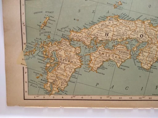 1929 Vintage JAPAN Atlas Map Original Antique Rand McNally Premium Atlas - Image 3 of 4