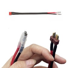 Bullet to T Plug Male Cable Connectors Adapter Bicycle E-bike Battery Lead Wire