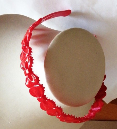 2 Pezzi Cerchietto Capelli Fiore E Papillon, doppio e resistente Rosso A120 - Foto 4 di 5