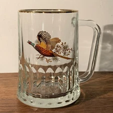 Vintage Dema Tudor Flying Pheasant Pint Tankard 13.25cm Tall