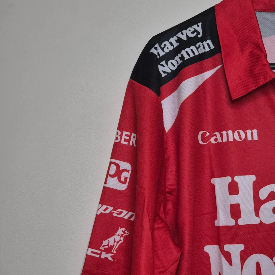 Camisa Polo Kelly Racing Harvey Norman V8 Supercars Para Hombre Talla L Nueva con Etiquetas Motorsport Foto 3 de 4