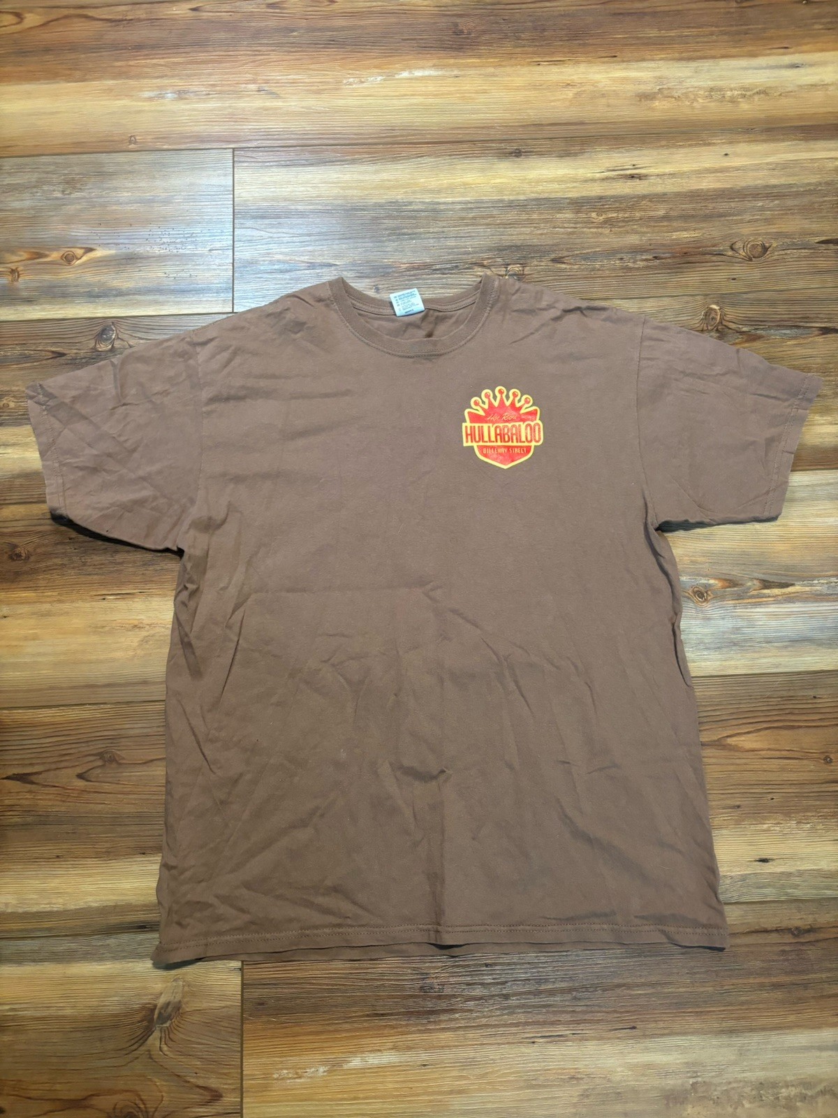 Vintage Hot Rod Hullabaloo Brown Car Tshirt Size XL image 2