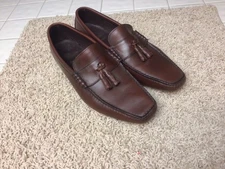 Mens Allen Edmonds Bergen Moccasin Brown Shoes 11 D US Retail $349